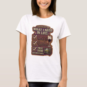 CAMISETA LISTA DE VERIFICAÇÃO DO QUE EU PRECISO NA VIDA GAT