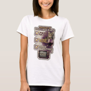 CAMISETA LISTA DE VERIFICAÇÃO DO QUE EU PRECISO NA VIDA GAT