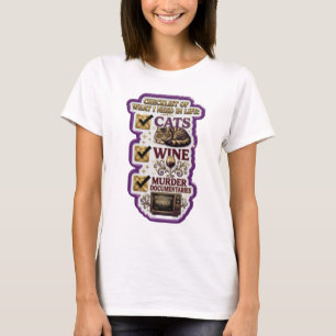 CAMISETA LISTA DE VERIFICAÇÃO DO QUE EU PRECISO NA VIDA GAT