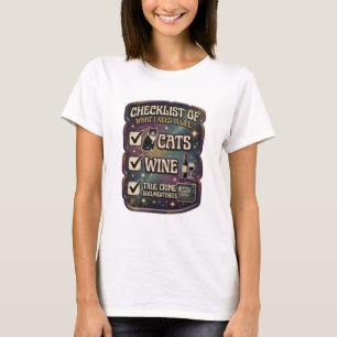 CAMISETA LISTA DE VERIFICAÇÃO DO QUE EU PRECISO NA VIDA GAT