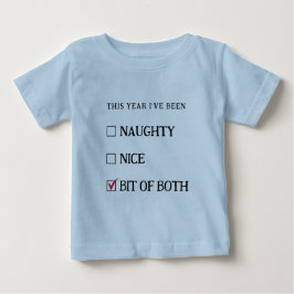 Camiseta Lista Divertida Azul de Meninos e Meninas Bonzinho