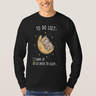 Camiseta Lista Do Fazer Volta Para Dormir Lama Pijama Lama