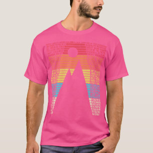 Camiseta Lista Nacional de Parques Palavras Vintage Camping