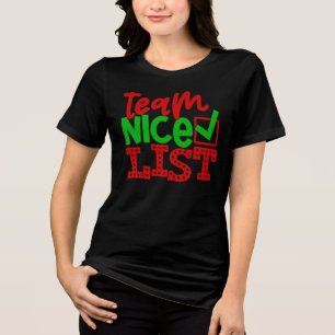 Camiseta Lista Nice da Equipe - Designs de Natal-56587