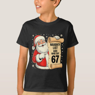 Camiseta Lista Travessa Crianças Que Dizem 67 Meme Divertid