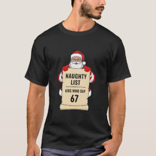 Camiseta Lista Travessa Crianças Que Dizem 67 Meme do Papai