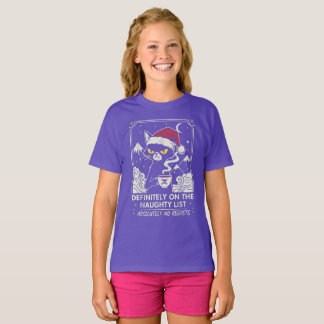 Camiseta "Lista Travessa" Grumpy Cat Natal Brew.