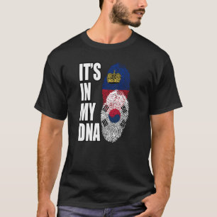 Camiseta Listenstaine E Sul-Coreano Mistura DNA Heritage Fl