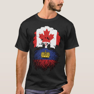 Camiseta Listenstaine Liechtenstein Canadá Árvore canadiana