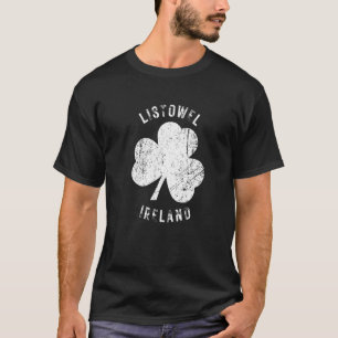 Camiseta Listowel Kerry Irlanda Trevo Antigo Desgastado
