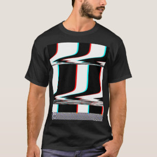 Camiseta Listra de Mod Glitch Cibernético