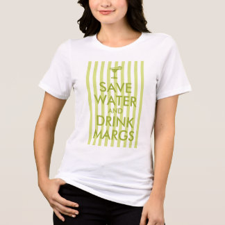Camiseta Listra Verde Lima Economize Água e Beba Margs