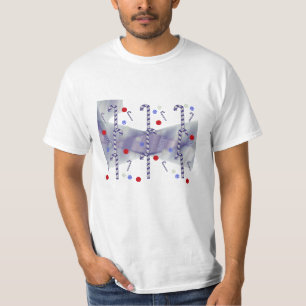 Camiseta Listrada de Azul Moderno