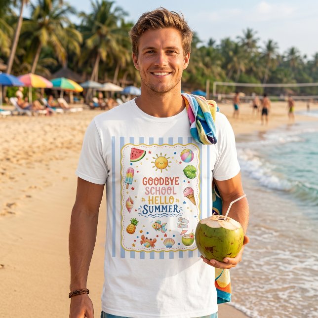 Camiseta Listrada Festa de Fim de Ano Escolar (Criador carregado)