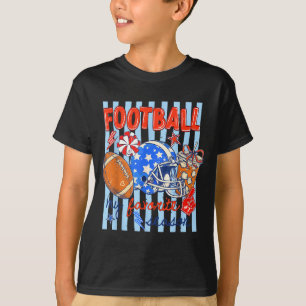 Camiseta Listrado divertido dia de jogo esportes futebol é