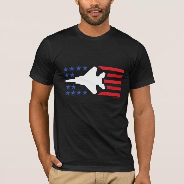 Camiseta Listras brancas vermelhas das estrelas azuis do (Frente)