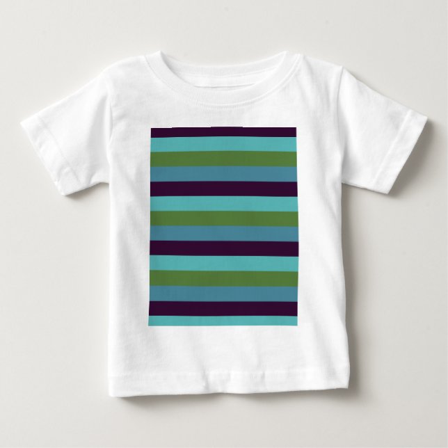 Camiseta Listras de harmonia costeira (Frente)