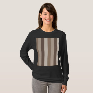 Camiseta Listras de tons terrosos neutros Design de padrão 