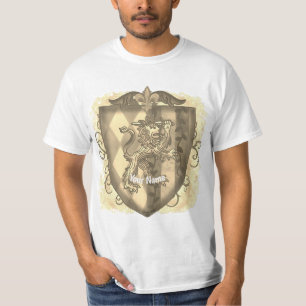 Camiseta Listras do Escudo do Brasão do Leão sobrenome