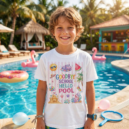 Camiseta Listras Festa na Piscina Olá