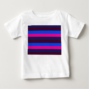Camiseta Listras neon à meia-noite