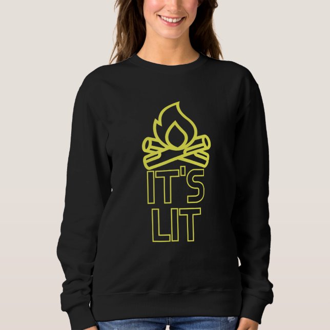 Camiseta Lit It'S Lit Memle Deixa Ser Atingido - Estamos Li (Frente)