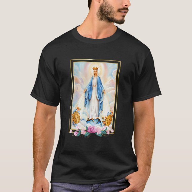 Camiseta Litania Da Bênção Virgem Maria Mãe De Cristo (Frente)