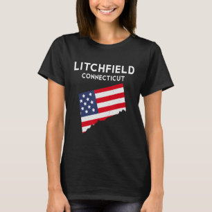 Camiseta Litchfield Connecticut EUA State America Viagem Co
