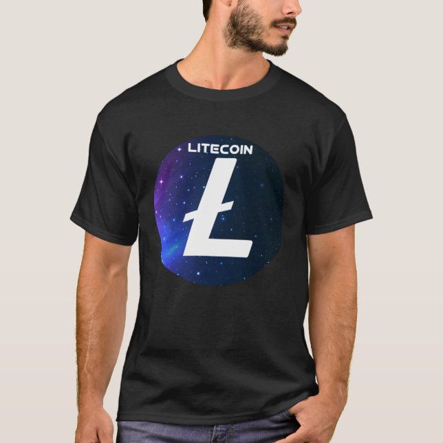 Camiseta Litecoin Cryptocurrency Space Galaxy LTC Crypto Mo (Frente)