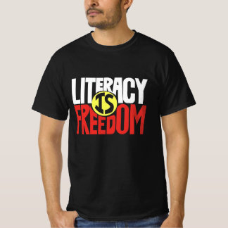 Camiseta Literacia é liberdade