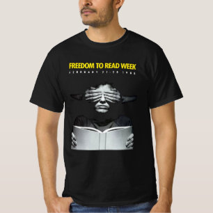 Camiseta Literacia é liberdade de ler erva daninha