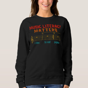 Camiseta Literacia Musical Eu Gosto De Comer Cachorros 28