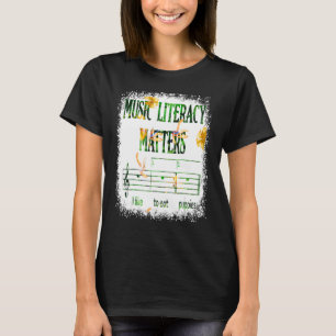 Camiseta Literacia Musical Importa Que Eu Gosto De Comer Fl