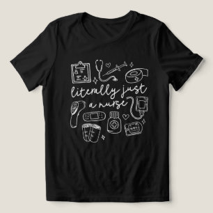 Camiseta Literalmente Apenas Uma Enfermeira Registrada