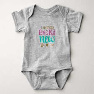 Camiseta Literalmente Marca Novo Bebê Onsie