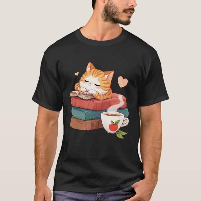 Camiseta  Literary Catnap (Frente)