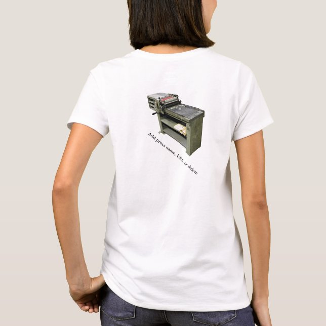 Camiseta Literprima Vandercook Básica (Verso)