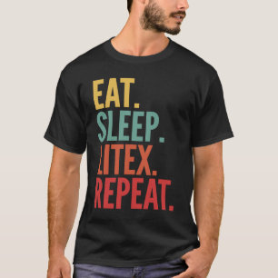 Camiseta Litex Crypto Eat Sleep Litex Repetir
