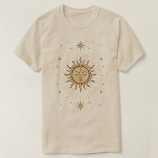 Camiseta Litha Celestial Sun Face Summer Solstice Art