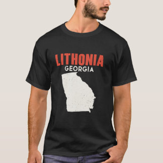 Camiseta Lithonia Georgia Estado EUA Estado América Viagem 