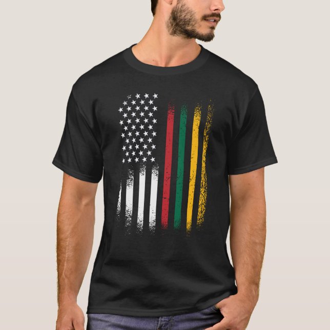 Camiseta Lithuania American Heritage Month Lithuania Patrio (Frente)