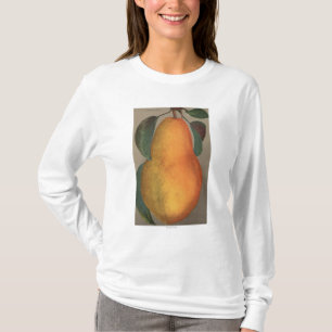 Camiseta Litografia de Chromo da fruta da pera de Bartlett