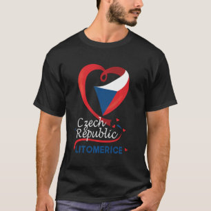 Camiseta Litomerice República Checa Bandeira Cardíaca Cas