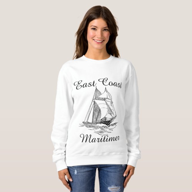 Camiseta Litoral Oriental - Navio de navegação de recreio n (Frente Completa)