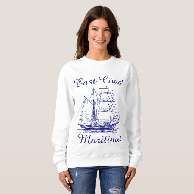 Camiseta Litoral Oriental - Navio de navegação de recreio n (Frente Completa)