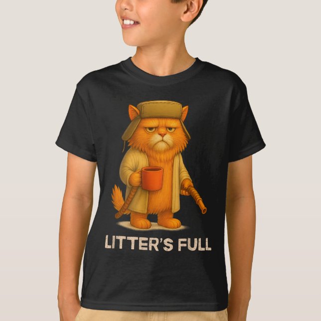 Camiseta Litter’s Full Funny Cat Parody Lovers Christmas Xm (Frente)