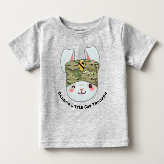 Camiseta "Little 1rua Cav Trooper do Pai" (Frente)
