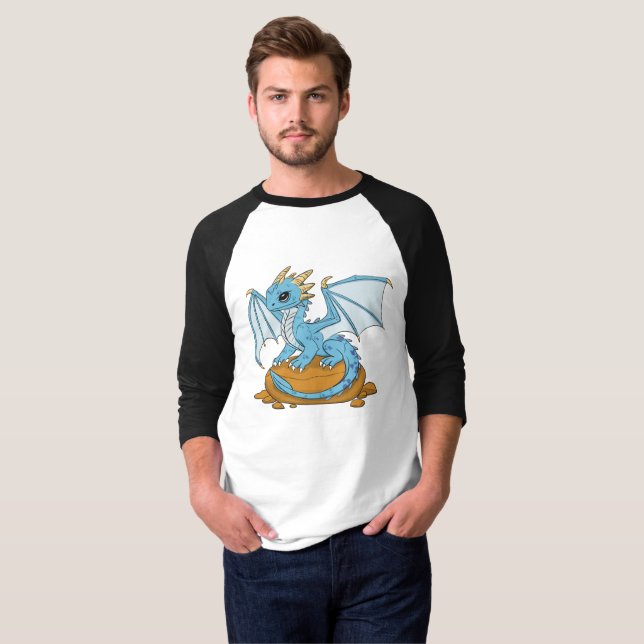 Camiseta Little Blue Dragon (Frente Completa)