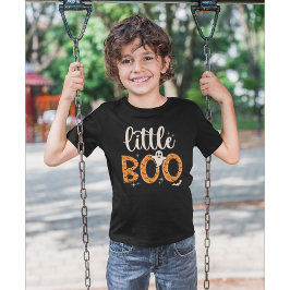 Camiseta Little Boo Halloween Naranja lindo