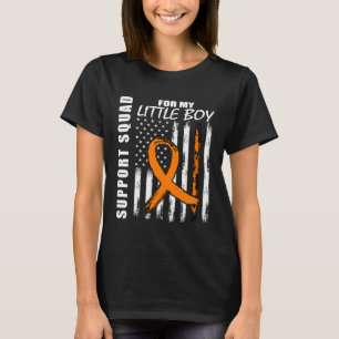 Camiseta Little Boy Son Leukemia Sensibilização American Fl